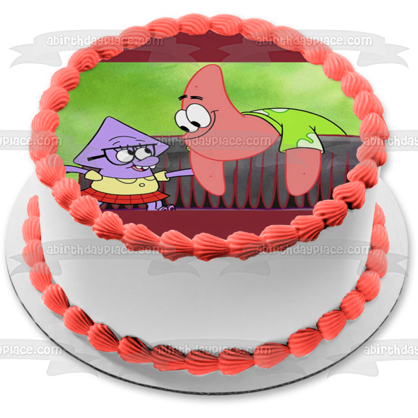 The Patrick Star Show Squidina Star Edible Cake Topper Image ABPID54504