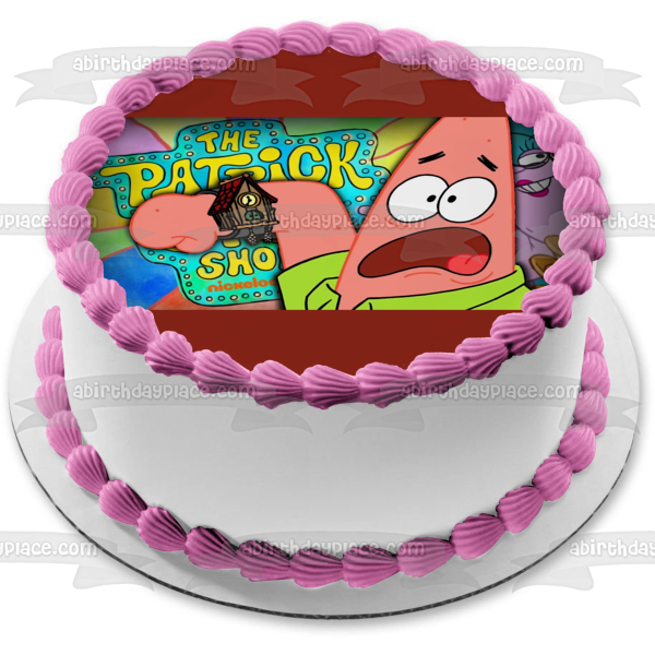 The Patrick Star Show Edible Cake Topper Image ABPID54505