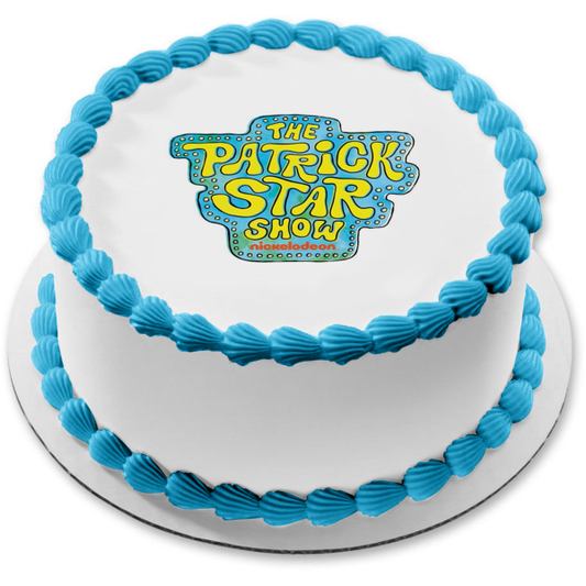 The Patrick Star Show Nickelodeon Logo Edible Cake Topper Image ABPID54507