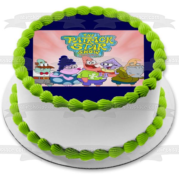 The Patrick Star Show Bunny Star Cecil Star Squidina Star Imagen comestible para tarta ABPID54508 