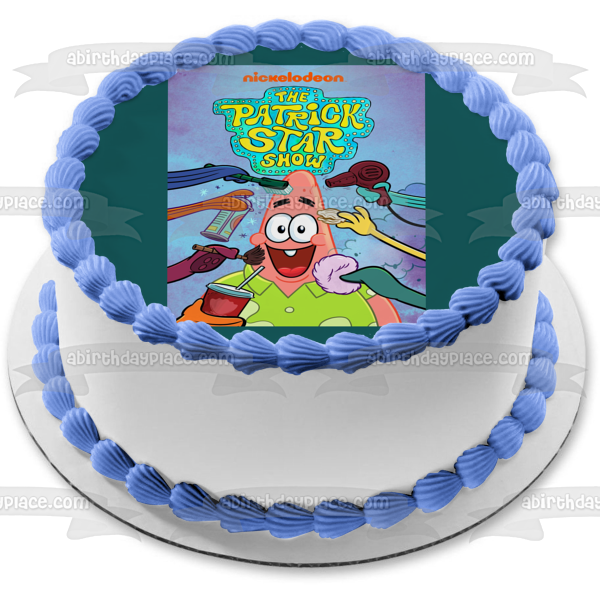 The Patrick Star Show Patrick Edible Cake Topper Image ABPID54510