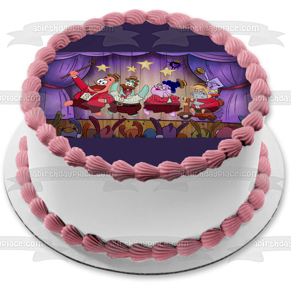 The Patrick Star Show Patrick Squidina Star Bunny Star Cecil Star Edible Cake Topper Image ABPID54511