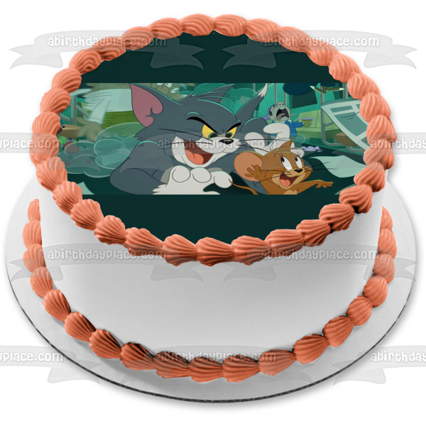 Tom y Jerry en Nueva York Imagen comestible para decoración de tarta ABPID54525 