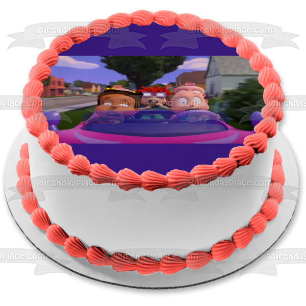 Imagen de decoración comestible para tarta de la serie animada de Rugrats Tommy Chuckie Phil Lil Susie ABPID54528 