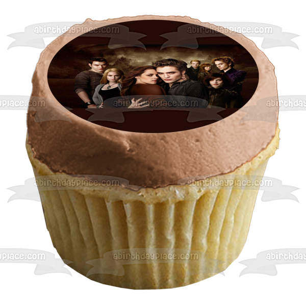 Twilight Bella Edward Emmet Rosalie Alice Jasper Esme Carlisle Edible Cake Topper Image ABPID54538