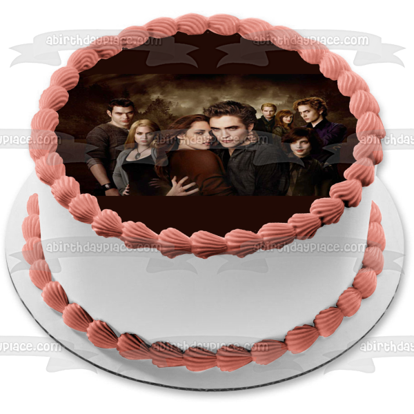 Twilight Bella Edward Emmet Rosalie Alice Jasper Esme Carlisle Edible Cake Topper Image ABPID54538