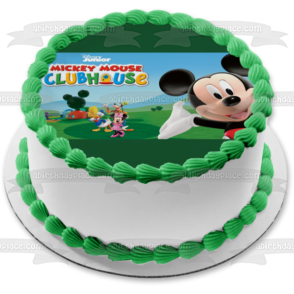 Mickey Mouse Clubhouse Mickey Minnie Mouse Donald Duck Edible Cake Topper Image ABPID54497