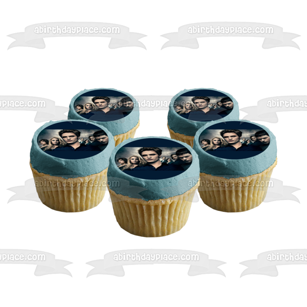 The Twilight Saga: Eclipse Edward Rosalie Alice Emmet Jasper Esme Carlisle Edible Cake Topper Image ABPID54567