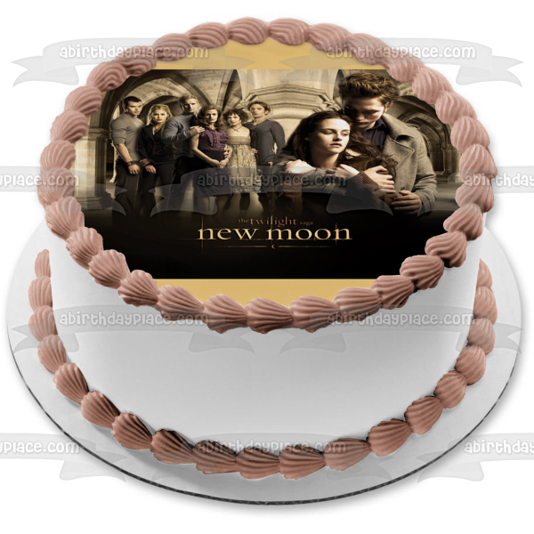 The Twilight Saga: New Moon Edward Bella Emmet Rosalie Carlisle Esme Alice Jasper Edible Cake Topper Image ABPID54552