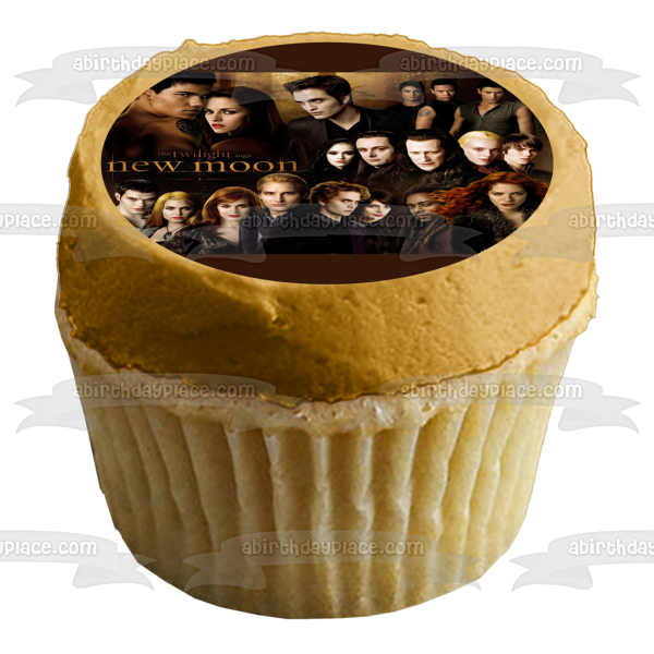 The Twilight Saga: New Moon Jacob Edward Bella Victoria Emmet Carlisle Esme Edible Cake Topper Image ABPID54555