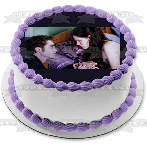 The Twilight Saga: New Moon Edward Bella Edible Cake Topper Image ABPID54556