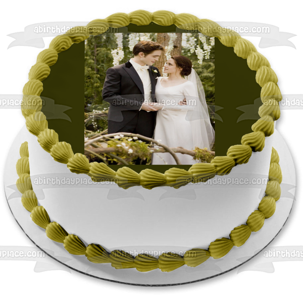 La saga Crepúsculo: Amanecer Parte 1 Imagen comestible para decoración para tarta de la boda de Edward y Bella ABPID54576 