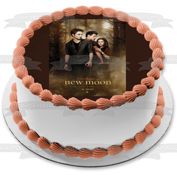 The Twilight Saga: New Moon Edward Bella Jacob Edible Cake Topper Image ABPID54557