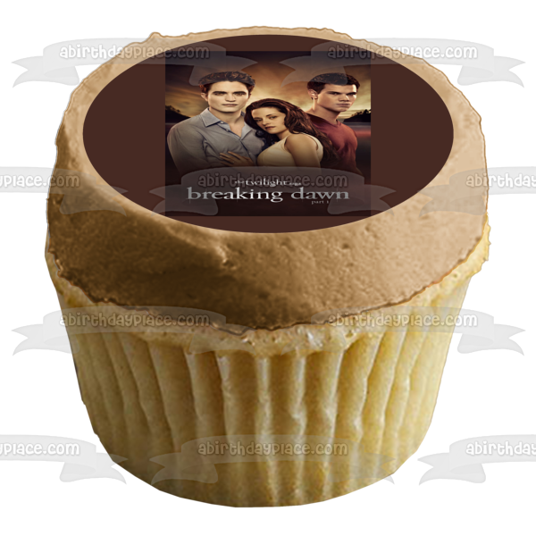 The Twilight Saga: Breaking Dawn Part 1  Edward Bella Jacob Edible Cake Topper Image ABPID54577