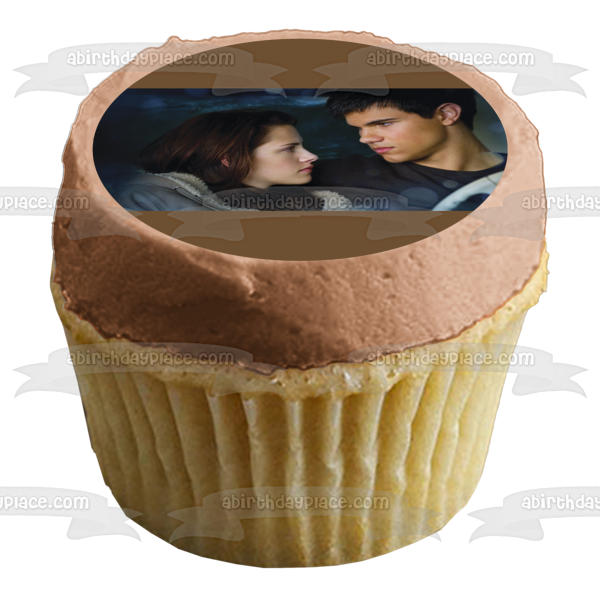 The Twilight Saga: New Moon Jacob Bella Edible Cake Topper Image ABPID54560