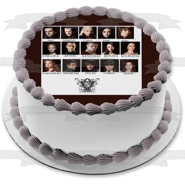 The Twilight Saga: Eclipse Aro Marcus Caius Jane Alec Chelsea Edible Cake Topper Image ABPID54564