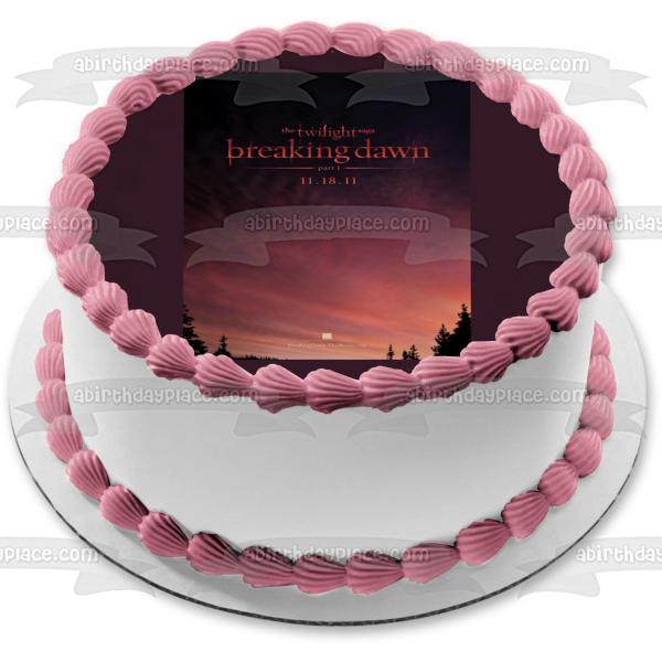 Imagen comestible para decoración de tarta de La saga Crepúsculo: Amanecer Parte 1 ABPID54583 