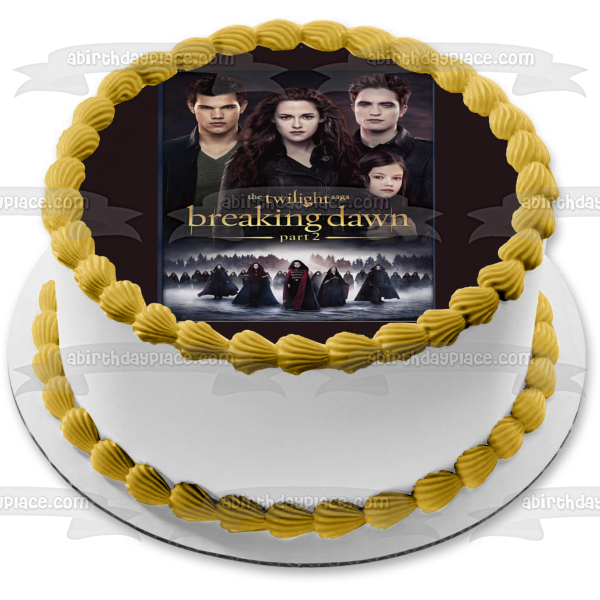 The Twilight Saga: Breaking Dawn Part 2 Jacob Bella Edward Renesme Edible Cake Topper Image ABPID54592