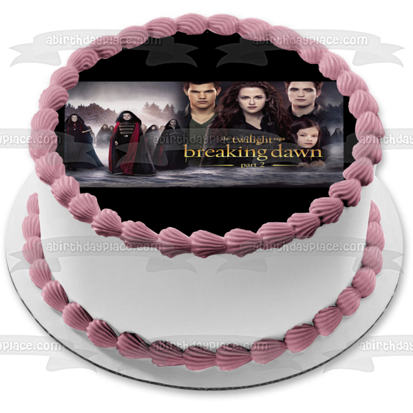 La saga Crepúsculo: Amanecer Parte 2 Renesme Jacob Bella Edward Jane Imagen comestible para decoración de tarta ABPID54596 