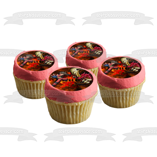 Bakugan Battle Ready Dragon Fire Edible Cake Topper Image ABPID56552