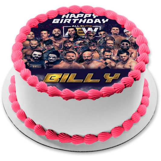 All Elite Aew Men Brian Cage Cash Wheeler and Daniel Garcia Edible Cake Topper Image ABPID56548