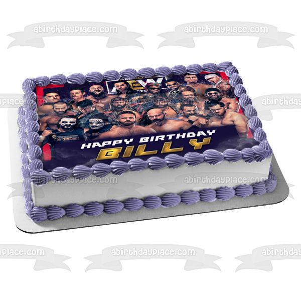 All Elite Aew Men Brian Cage Cash Wheeler and Daniel Garcia Edible Cake Topper Image ABPID56548