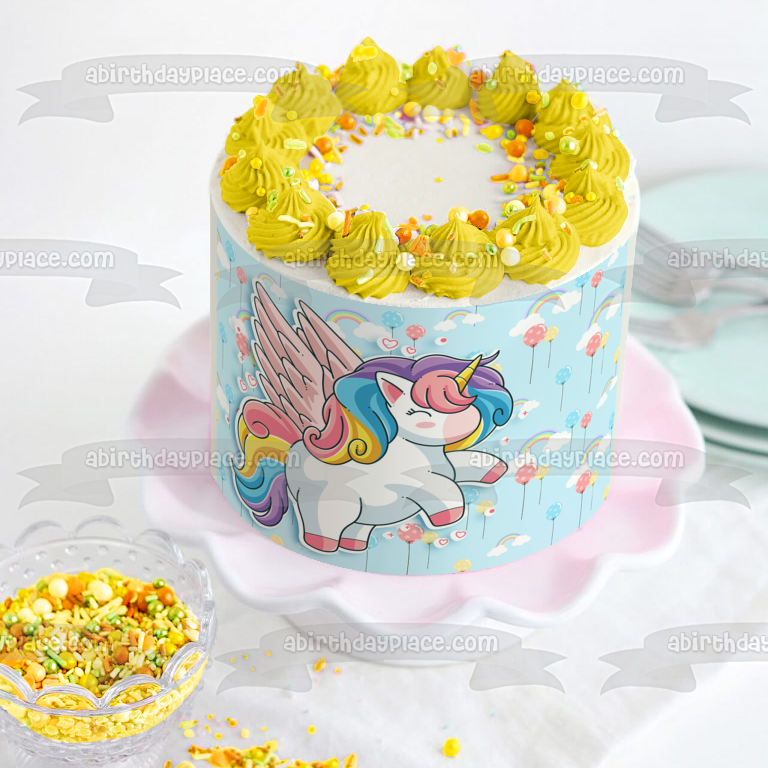 Pegasus photo cake on wicked choc cake pink butter icing | Flickr