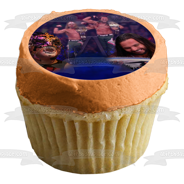 The Young Bucks Matthew Massie Nicholas Massie Aew Professional Wrestling Team Promoters Edible Cake Topper Image ABPID56557