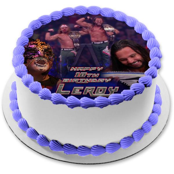 The Young Bucks Matthew Massie Nicholas Massie Aew Professional Wrestling Team Promoters Edible Cake Topper Image ABPID56557