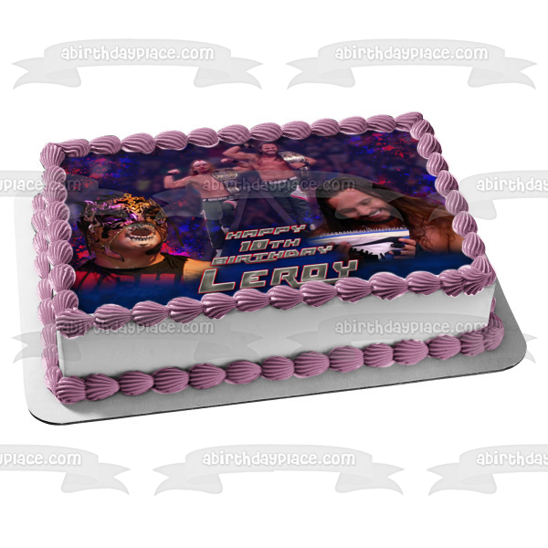 The Young Bucks Matthew Massie Nicholas Massie Aew Professional Wrestling Team Promoters Edible Cake Topper Image ABPID56557