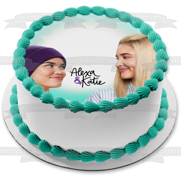 Alexa and Katie They Are Best Friends Edible Cake Topper Image ABPID56501