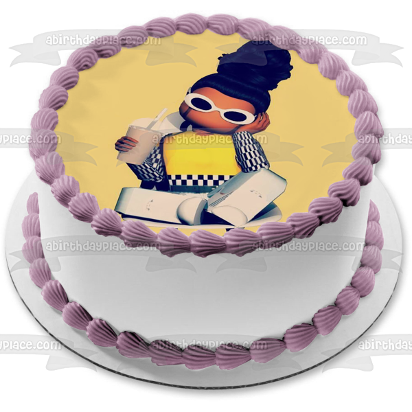 Roblox Girls Coffee-Tude Edible Cake Topper Image ABPID56519