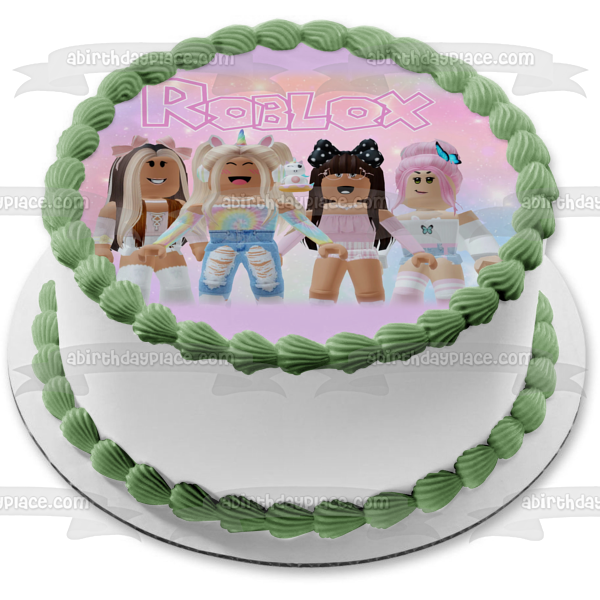 Roblox Girls Unicorn Squad Edible Cake Topper Image ABPID56529