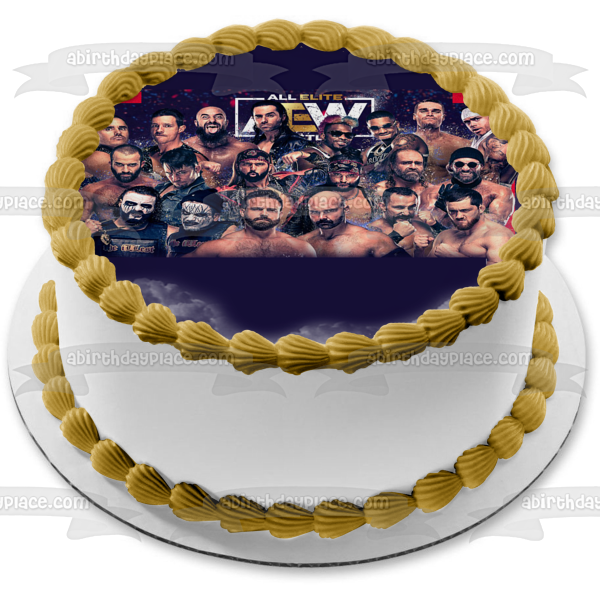 All Elite Aew Men Brian Cage Cash Wheeler and Daniel Garcia Edible Cake Topper Image ABPID56548