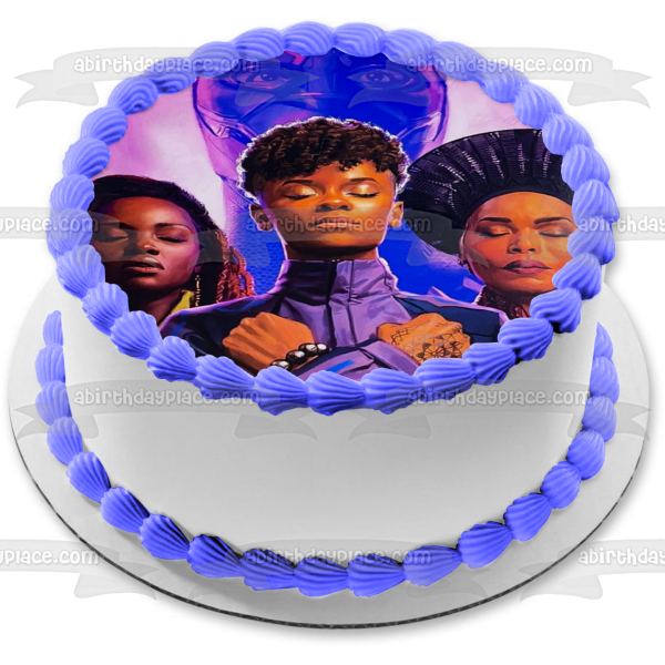 Black Panther 2 Wakanda Forever T'Challa Shuri Nakia Ramonda Póster estilizado Imagen comestible para decoración de tarta ABPID56569 