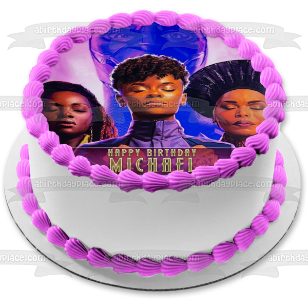 Black Panther 2 Wakanda Forever T'Challa Shuri Nakia Ramonda Póster estilizado Imagen comestible para decoración de tarta ABPID56569 