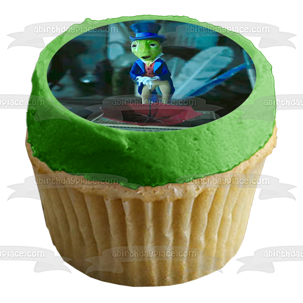 Pinocchio Jiminy Cricket "Let Your Conscience Be Your Guide" Edible Cake Topper Image ABPID56619