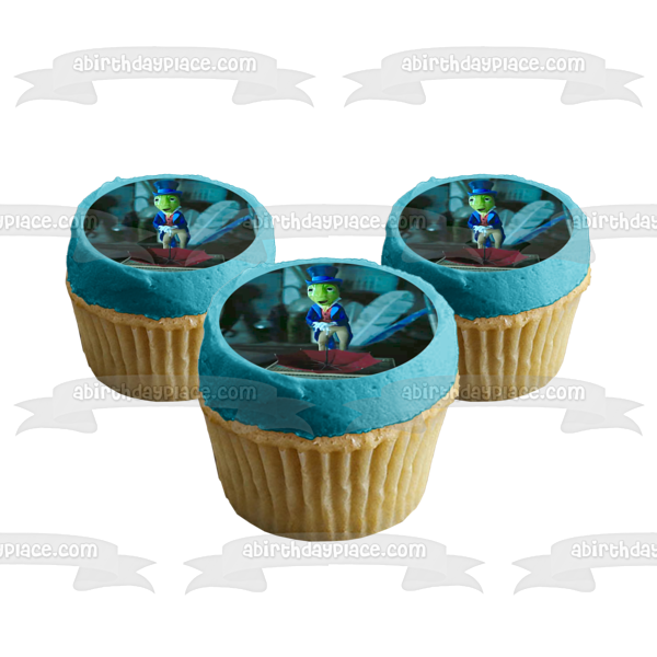 Pinocchio Jiminy Cricket "Let Your Conscience Be Your Guide" Edible Cake Topper Image ABPID56619