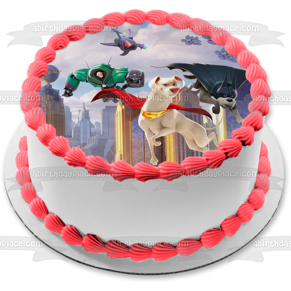 DC League of Super Pets Lex Luthor Krypto Bat-Hound the Daily Planet Edible Cake Topper Image ABPID56576