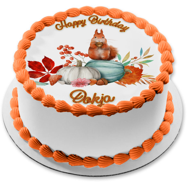 Edible baby squirrel cake decoration topper. Squirrel 1st birthday cake  topper | eBay