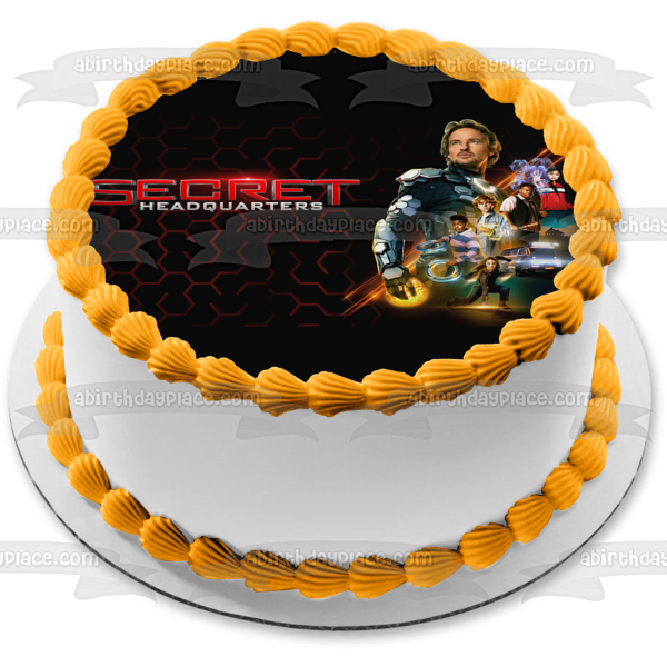 Secret Headquarters Jack the Guard Charlie Lizzie Berger and Maya Edible Cake Topper Image ABPID56632