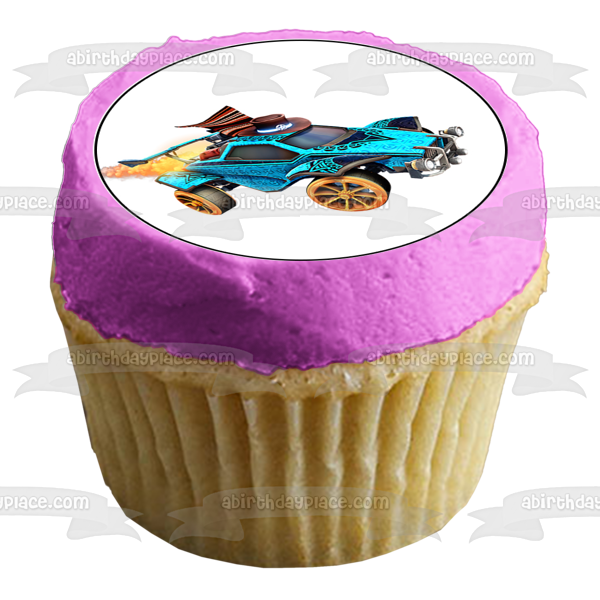 Rocket League Cars and Logo Edible Cupcake Topper Images ABPID56591