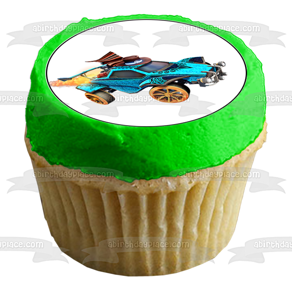 Rocket League Cars and Logo Edible Cupcake Topper Images ABPID56591