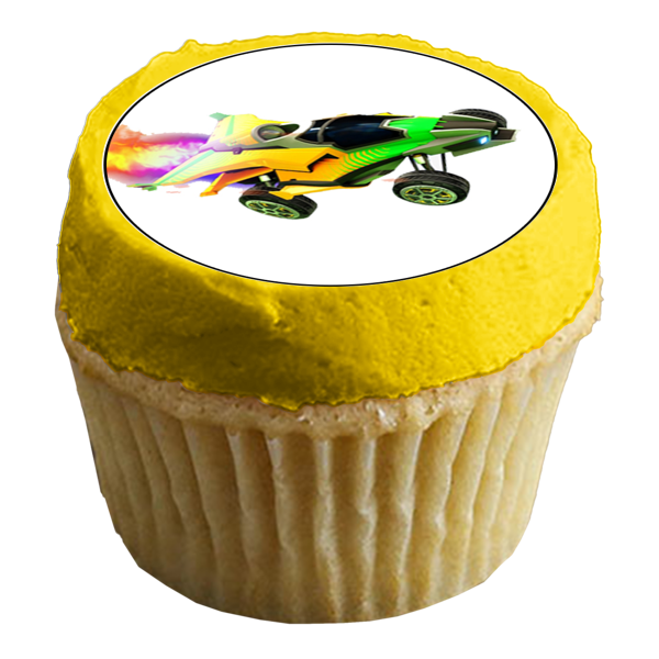 Rocket League Cars and Logo Edible Cupcake Topper Images ABPID56591