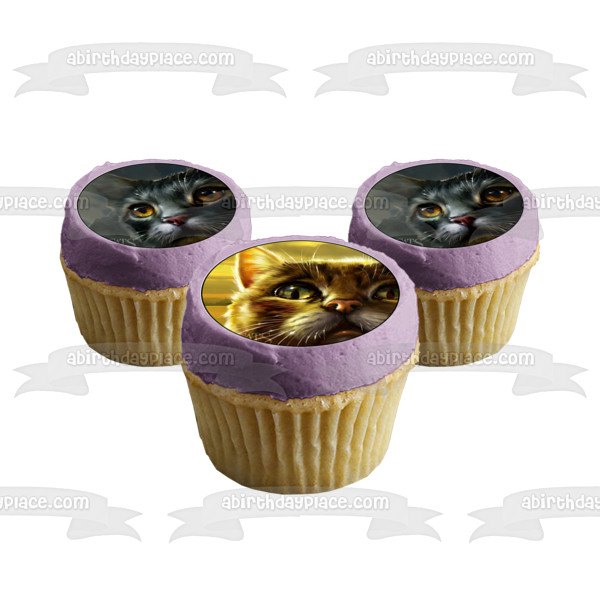 Warrior Cats Firestar Moonrise Twilight and Tiger Star Edible Cupcake Topper Images ABPID56592