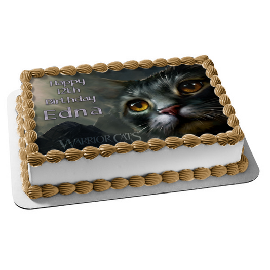 Warrior Cats Book Cover Moonrise Edible Cake Topper Image ABPID56649