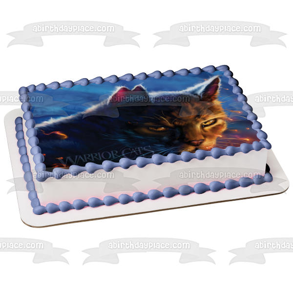 Imagen de decoración comestible para tarta con portada de libro de gatos guerreros, Tigerstar, ABPID56650 