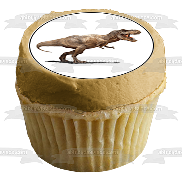 Dinosaurs Tyrannosaurus Rex Triceratops Stegosaurus Edible Cupcake Topper Images ABPID14798