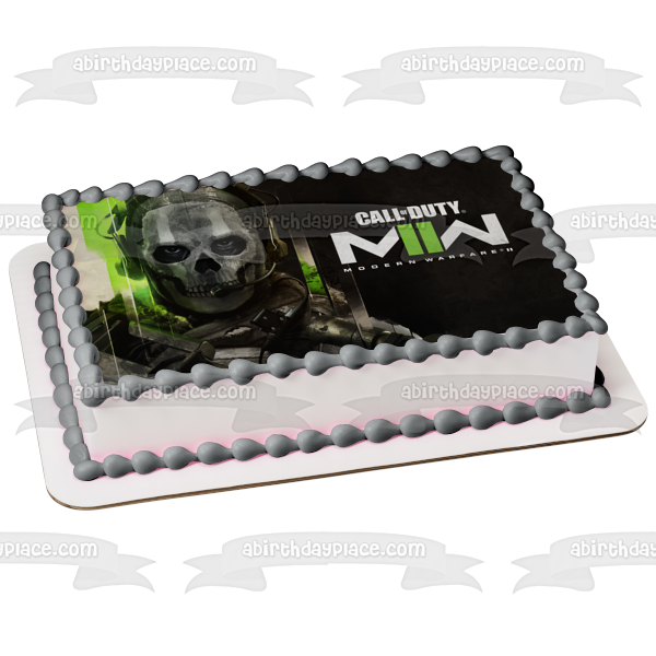 Call of Duty Modern Warfare 2 Ghost Edible Cake Topper Image ABPID56705