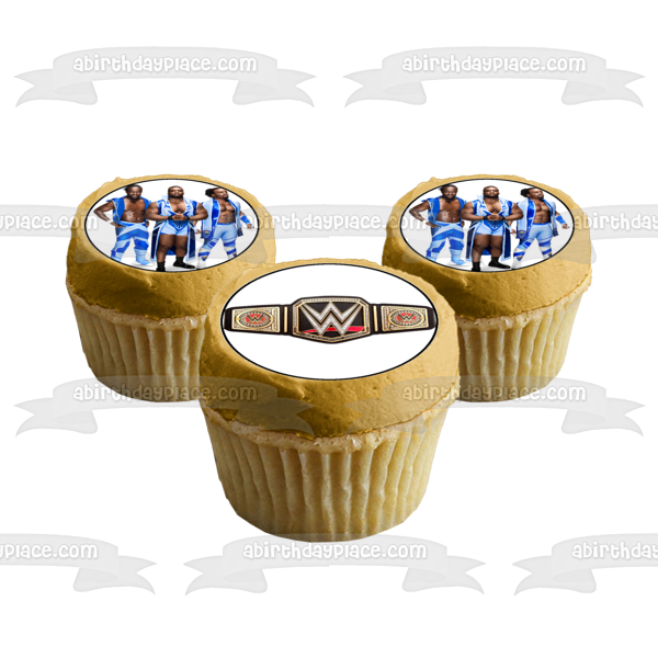 Imágenes de decoración comestible para cupcakes de los luchadores del cinturón de WWE Raw Smackdown ABPID05044 